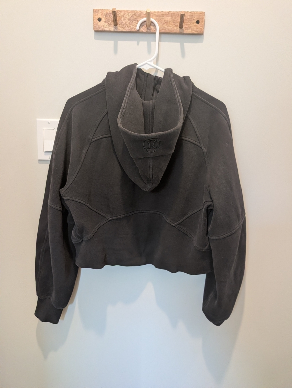 Lululemon Scuba Oversized Half Zip Hoodie Comfy Cropped Size XS/S Loungewear - Picture 5 of 5